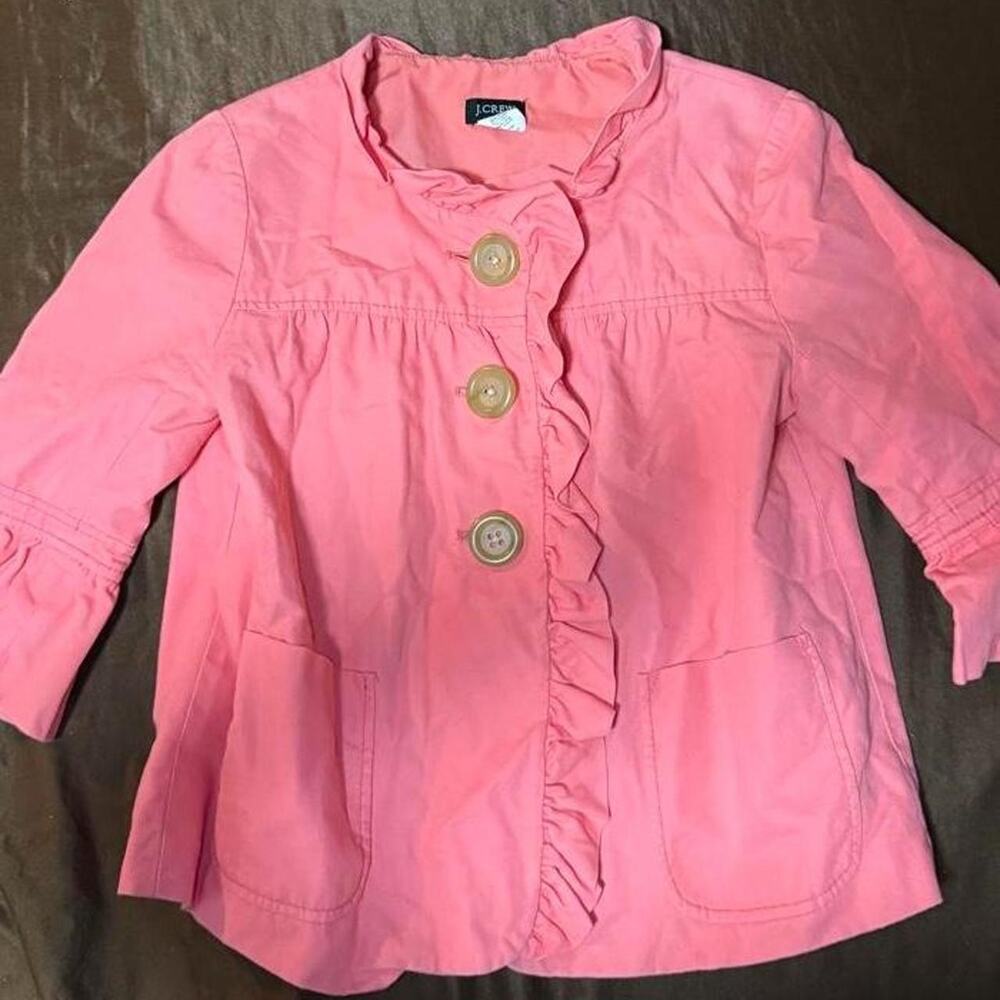 J crew vintage salmon button up jacket